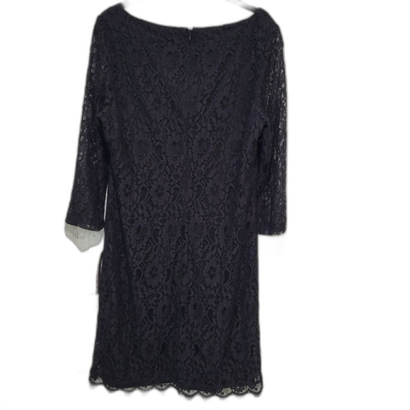 NEW Dana Buchman Black Lace Dress - Size 12 - Picture 2 of 5